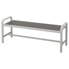Sjalland Bench Outdoor Light Gray Dark Gray 531 2 136 Cm Ikea Outdoor Ikea Outdoor Furniture