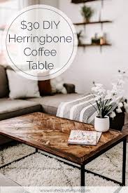 If you are building a table without a plan, consider designing your tabletop size so there's minimal board waste. 30 Diy Herringbone Coffee Tabletop Crafted By The Hunts