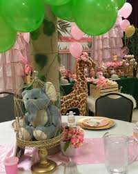 Safari Theme Baby Shower Baby Shower Party Ideas Photo 1 Of 12 Baby Shower Safari Theme Baby Shower Safari Theme Girl Safari Baby Shower Girl