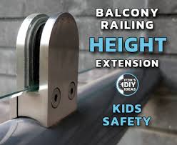 On something for my law class and i need to know what the height of the railings should be at balcony seats of a stadium. Balcony Railing Height Extension With Glass Kids Safety Diy 17 Steps With Pictures Instructables