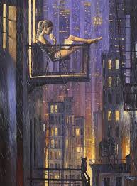 A Cozy Evening Art Print by Adrian Borda