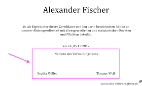 Unternehmensgründer müssen sich bei der gründung entscheiden, welche rechtsform ihr unternehmen haben soll. Aktienzertifikat In 6 Schritten Erstellen Das Aktienregister Ch