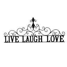 Live Laugh Love Metal Wall Decor Black Wall Decor Metal Wall Decor Medallion Wall Decor