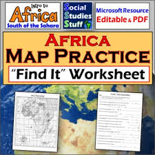 In this tutorial, we will be discussing the geography of africa. Africa Find It Map Worksheet Africa Landforms Physical Map Practice