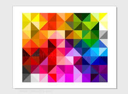Rainbow Triangles Poster Geometric Rainbow Wall Art Rainbow Etsy Rainbow Colors Art Triangle Art Rainbow Wall Art
