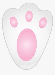 The easter bunny foot stencil idea featured below is perfect to surprise kids on easter morning with easter decorations. Bunny Paw Transparent Clip Hd Png Download Transparent Png Image Pngitem