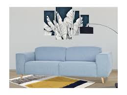 Damit kannst du dir immer sicher sein, dass dein sofa qualitativ hochwertigen. 4 Sitzer Sofa Donald Stoff Hellblau Meliert Kaufen