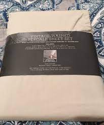 Did you scroll all this way to get facts about cotton percale sheet ? Threshold Vintage Washed Percale 100 Cotton And 50 Similar Items