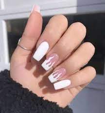 Nails Aesthetic Nike Flywire Golf Shoes Laykegeby1973 S Diary White Acrylic Nails Ombre Acrylic Nails Nail Designs Summer Aesthetic alone black blue fashion image 3591125 by. white acrylic nails