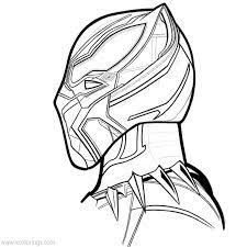 Coloring is a fun activity for children. Mask Of Black Panther Coloring Pages Xcolorings Com