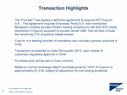 See more of cuprum afp on facebook. Principal Financial Group Inc 2012 Current Report 8 K