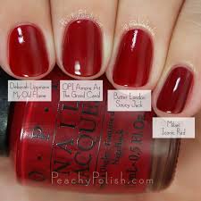 Opi Fall 2015 Venice Collection Comparisons Nail Polish Gel Manicure Colors Opi Red Nail Polish