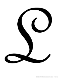 printable letter l in cursive writing cursive letters