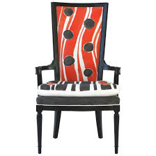 Hand Painted High Back Arm Or Dining Chair Dining Room Chairs Modern Antique Dining Room Chairs Dining Chairs For Sale