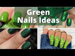 Price £8.15 £11.12 27% off white acrylic color mixing paint draw nail art design palette dish 10 reviews cod. Green Nail Design Ideas Green Color Nails Youtube