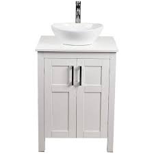 Vccucine rectangle porcelain undermount bathroom sink 24 Inches White Bathroom Vanity With Square Ceramic Porcelain Sink Top Mdf Wood Single Vessel Sink Bowl Faucet Set Walmart Com Walmart Com