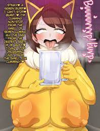 1girls ahe gao ahegao alternate body type alternate breast size  big breasts breasts brown hair burping busty cosplay cum burp cum jar  curvaceous curvy curvy body curvy female curvy