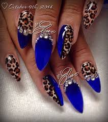 50 Stylish Leopard And Cheetah Nail Designs For Creative Juice Cheetah Nail Designs Rhinestone Nails Nail Art Rhinestones