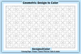 Download and print these free printable geometric design coloring pages for free. Geometric Design Grafico Por Designs 2 Color Creative Fabrica