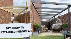 Add an attached pergola to a pool house to create a covered area or add it to the wall extending from your kitchen slider to expand your home's living space. Easy Modern Pergola Diy Build A Pergola Uk Lean To Attached Pergola Shade Shannon Youtube