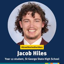 Jacob Hiles, a year 12 student at St George State High School is kicking  goals