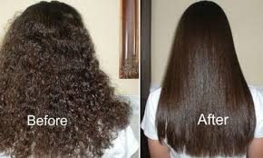Hair Rebonding Before After Hair Straightening Treatment Straightening Natural Hair Natural Straight Hair