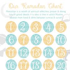 Ramadan Activity Chart Zed Q Muslim Kids Guide