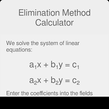 Solving system of linear equations by substitution. Elimination Method Calculator With Steps