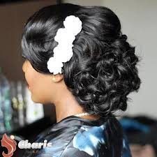 Short hairstyles like this can be rocked by all natural haired women with or without color in their hair. 50 Superb Black Wedding Hairstyles