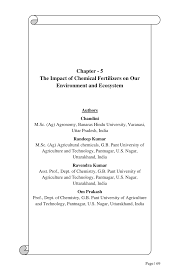 Organic fertilizers don't upset the balance in the soil because they don't leave behind any artificial compounds. Pdf The Impact Of Chemical Fertilizers On Our Environment And Ecosystem