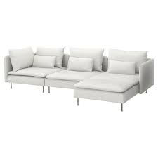 Maße für sofa und bett. Soderhamn 4er Sofa Mit Recamiere Finnsta Weiss Ikea Deutschland