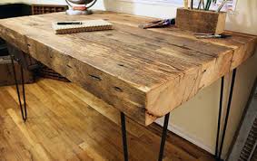 33 Stunning Reclaimed Wood Desks Reclaimed Wood Desk Wood Desk Wood Desk Top