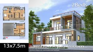 Bedrooms 1 bedroom 2 bedroom 3 bedroom 4+ bedrooms. House Plans Idea 13x7 5m With 2 Bedrooms Home Ideas
