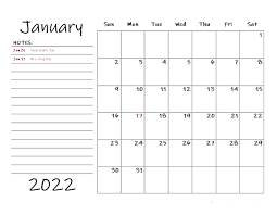 These free printable templates are available in microsoft word and excel. Free 2022 Monthly Calendar Templates Calendarlabs