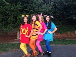 Diy Winnie The Pooh And Friends Costume Under 15 Each Halloween Costumes Friends Cute Halloween Costumes Disney Halloween Costumes