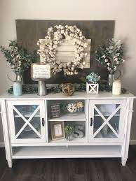 Farmhouse Decorated Buffet Table Buffet Decor Buffet Table Decor Decorate Buffet Table