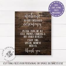 Free Free 314 Welcome To Our Unplugged Wedding Svg SVG PNG EPS DXF File