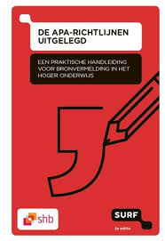 Studystore De Apa Richtlijnen Uitgelegd Werkgroep Apa 9789072482204