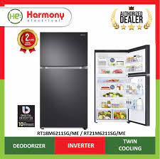 Peti sejuk samsung 280 liter. Samsung 482l Refrigerator Peti Sejuk With Twin Cooling Plus Digital Inverter Compressor Rt18m6211sg Me Black Rt18m6211s9 Me Silver Lazada