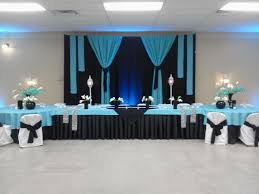 Pin By Twig Floral Designs On Wedding Backdrops Head Table Wedding Black Wedding Themes Turquoise Wedding