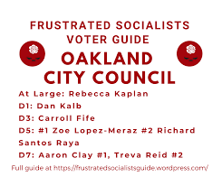 Frustrated Socialists Guide To East Bay Elections