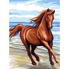 Cheval Au Galop Canevas Royal Paris En 2020 Cheval Galop Canevas Cheval