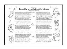 Print Off This Twas The Night Before Christmas Poem Template Written About St Nicholas Christmas Poems The Night Before Christmas Twas The Night