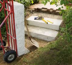 Gartentreppe Bauen So Geht S Gartentreppe Betonblock Garten Garten Stufen