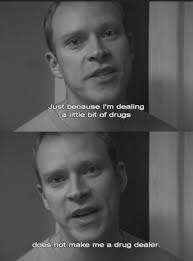 Peep show quotes in black and white to make them look sadder than they  are...