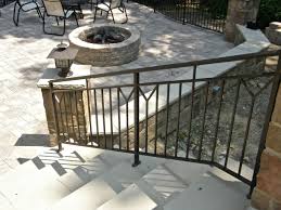 Decorative railing outdoor metal stair railing cast iron railings for sale. Exterior Contemporary Railings Finelli Ironworks