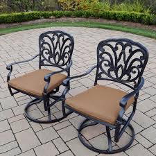 2pk aluminum swivel rocker dining chair updates your outdoor space. Sunbrella Aluminum Outdoor Patio Swivel Rocking Chairs Set Of 2 Overstock 11735194