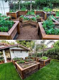 A raised garden bed—essentially a large planting box—is the ultimate problem solver: How To Build A U Shaped Raised Garden Bed Icreatived Diy Raised Garden Backyard Landscaping Vegetable Garden Beds