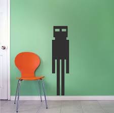 Enderman Decal Sticker Enderman Wall Decor Sticker Enderman Video Game Bedroom Wall Sticker Diy Mine Wall Design Wall Stickers Bedroom Wall Decor Bedroom