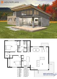 100نمونه ویلا با پلان در قالب Jpg بزرگترین سایت تخصصی معماری Modern Style House Plans Small Modern Cabin Cabin House Plans